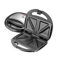 LENTZ Sandwich-Maker Schwarz/silber 750 Watt