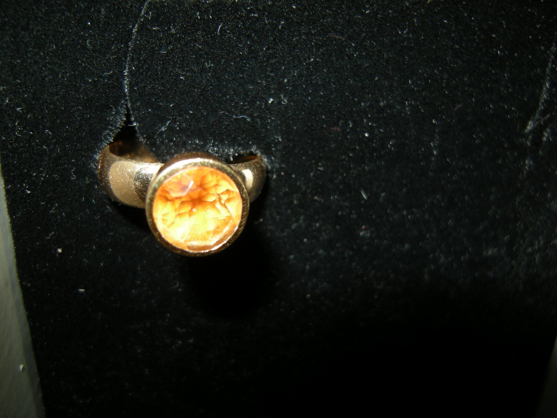 Bagues: Gelbgold Ring 585 mit Citrin Grösse 54 – D'occasion à Holziken par Rupe 2