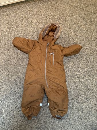 H&M Schneeanzug braun Bären Grösse 80 