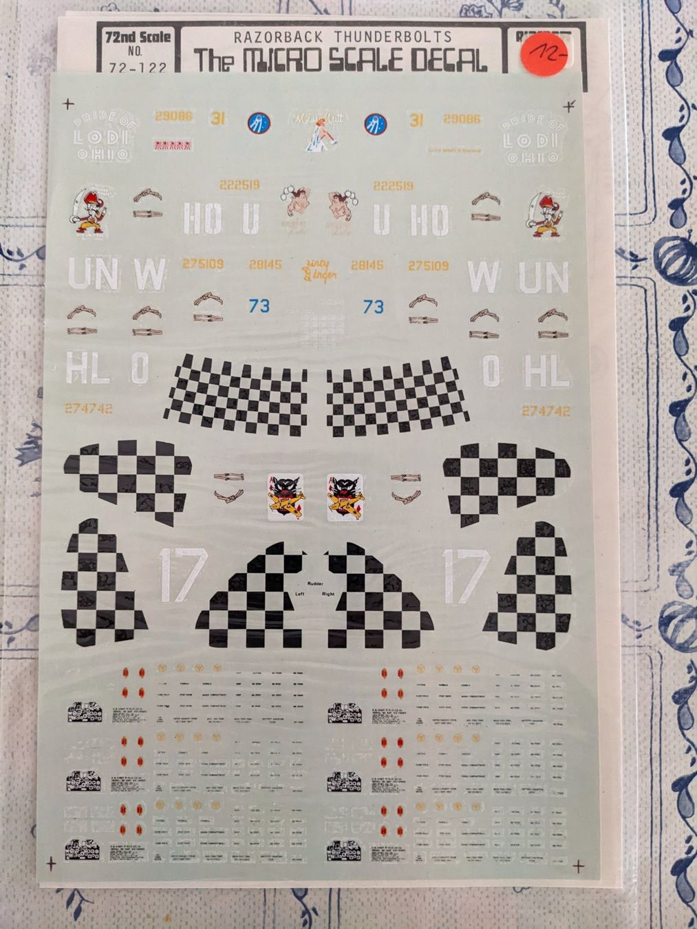 Modellbausätze & Standmodelle: Microscale Decals P-47 Razorback Thunderbolt – Gebraucht aus Neuenhof von Abakan