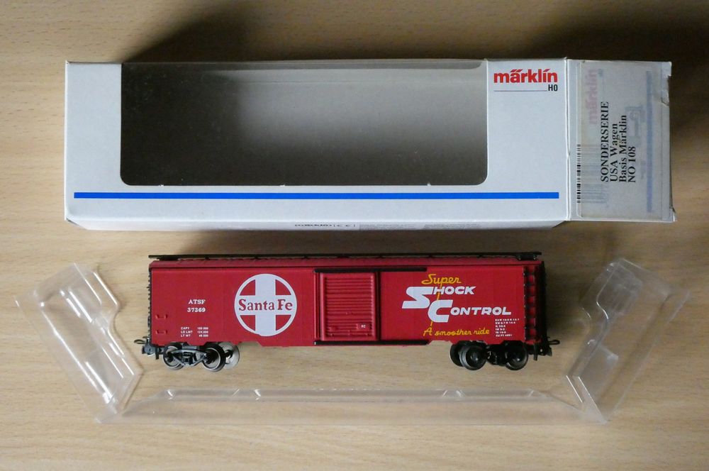 Märklin USA Box Car spezial Nr 4773, rot ATSF Sante Fe (Gebraucht) in ...