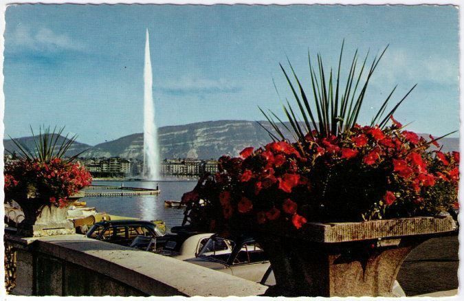 Cartoline postali: Genf / Genève - Jet d'eau – Usato da Binningen venduto da Mountainrider