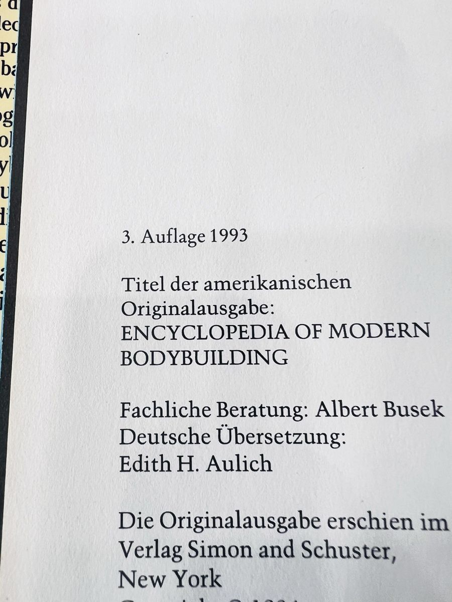 Das grosse Bodybuilding Buch Arnold Schwarzenegger Heyne 199 (Gebraucht ...