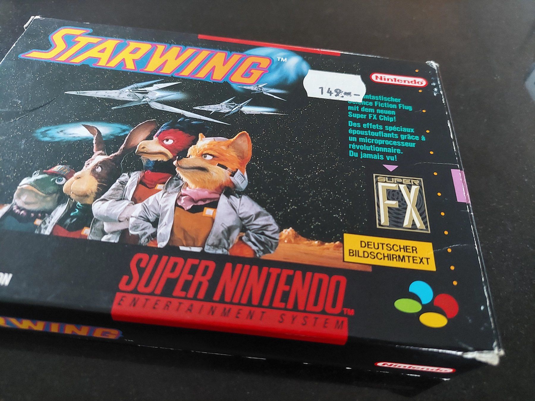 Nintendo Giochi: STARWING (PAL) - SUPER NINTENDO – Usato da Spiegel b. Bern venduto da Natix 1