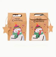 Geschenktüte aus Kraftpapier "Schneemann"