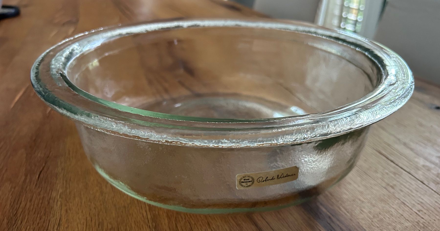 Glasi Hergiswil Ciotole: Glas Schale von Roberto Niderer 21 cm – Usato da Bülach venduto da rol_2mmy