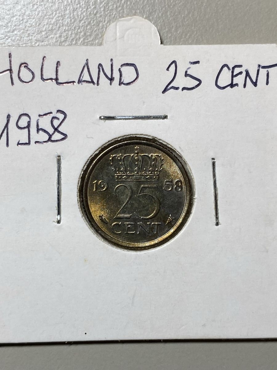 Tutti le monete: Pays-Bas / 25 cents - 1958 – Usato da Payerne venduto da Mike1682