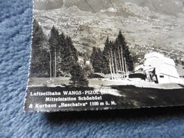 Wangs-Pizol,Luftseil-Bahn,Schönbüel,2 Fotos,1961,Baschalva
