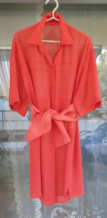 Seiden-Strandkleid MARYAM MEHLHORN,Ch-Gr.42,180 Fr.
