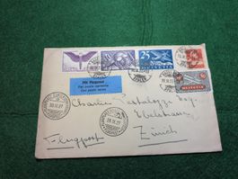 Enveloppe (Couverts) philatélique Helvetia, 1927