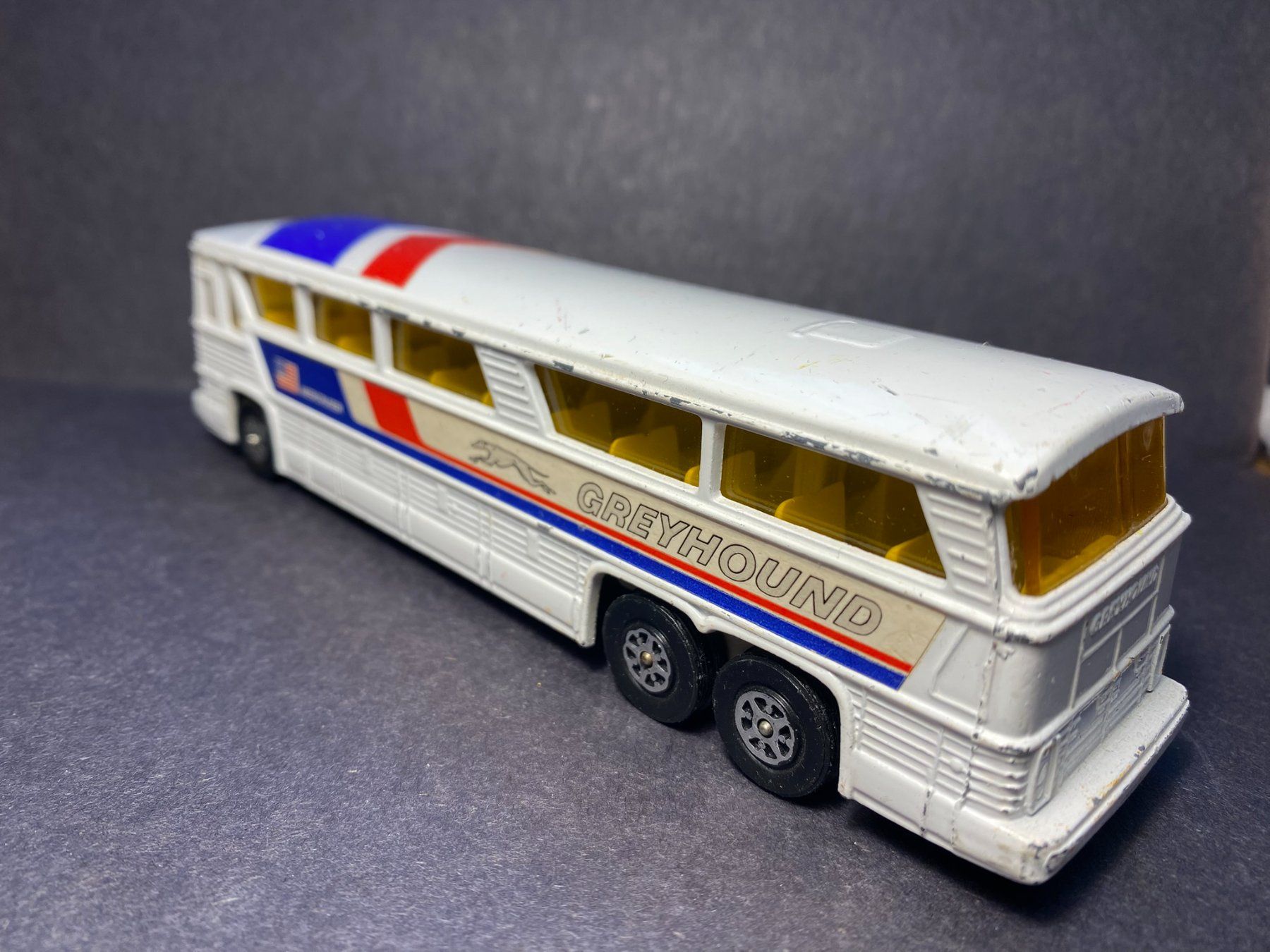 Corgi Toys Modellini d'auto: Corgi MC-8 Americruiser Greyhound Bus – Usato da Spiez venduto da Mlandcruiser 2