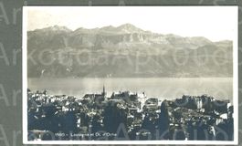 AK sw Lausanne VD et Dent d’ Oche ≈ 1929