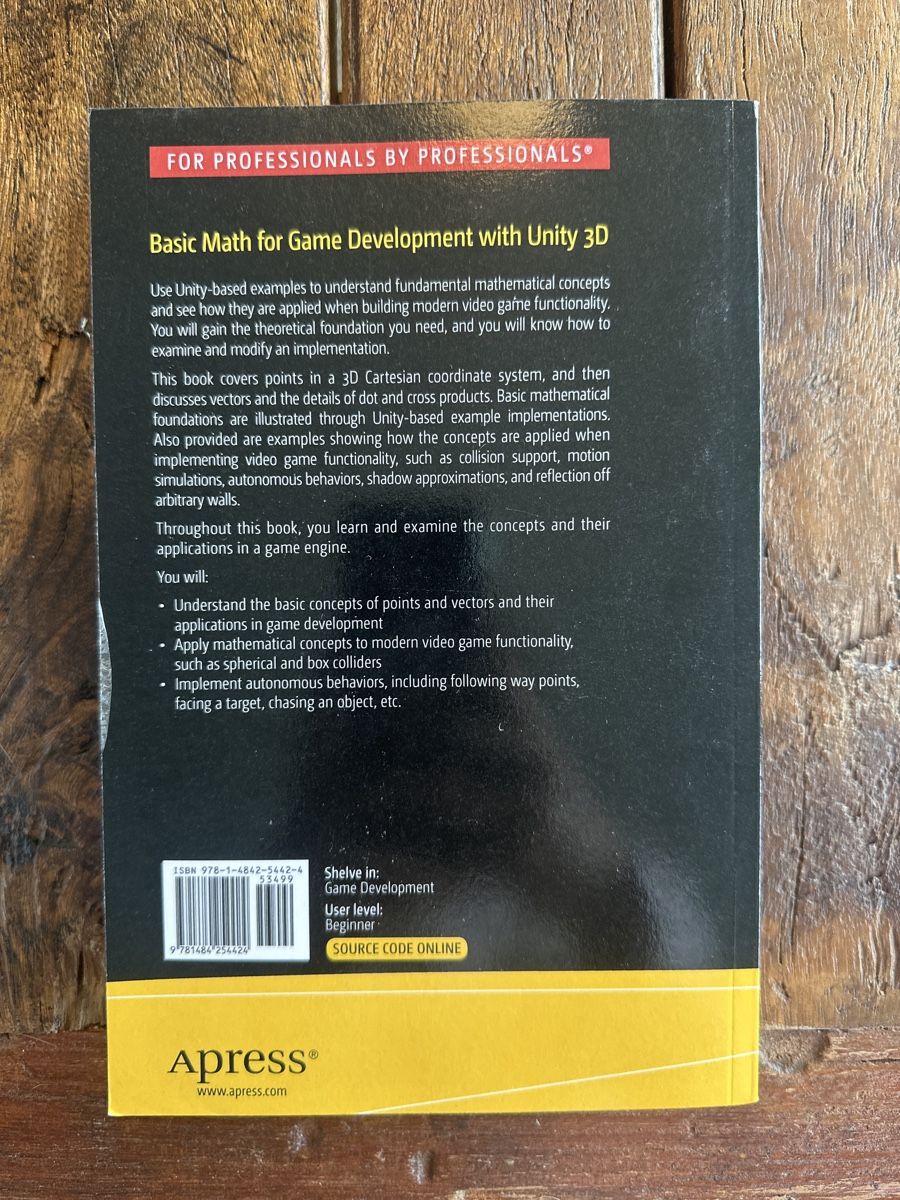 Bücher: Basic Math for Game Development con Unity 3D – Neu (gemäss Beschreibung) aus Zug von telenyeko 1