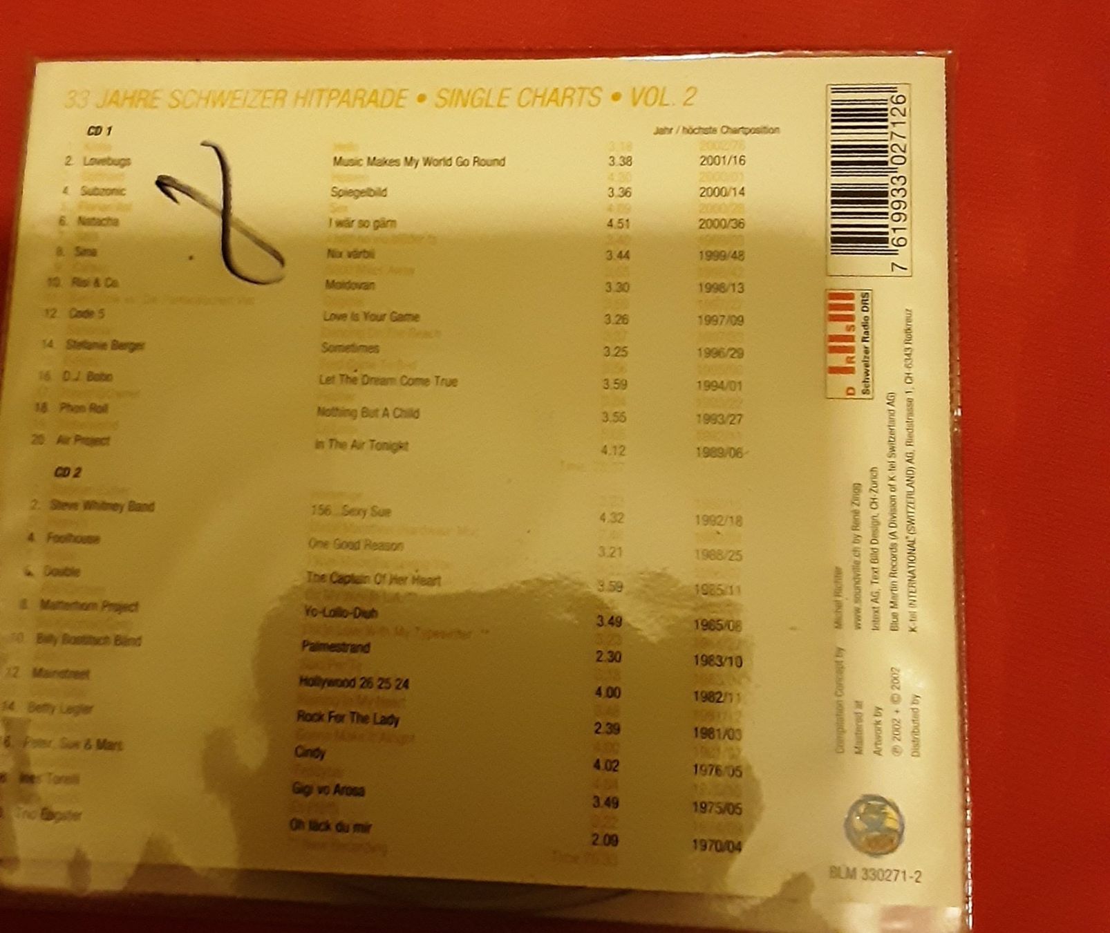 CD: 33 Jahre Schweizer Hitparade Single Charts Vol.2 CD – Usato da Bremgarten AG venduto da musiccollector 1