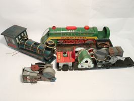 Blech Lokomotive Schrottplatz Deko Bastler Japan