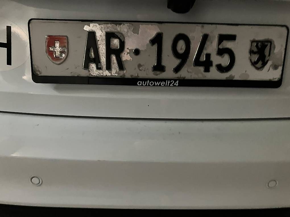 Schilder: Kontrollschild AR 1945 – Gebraucht aus Balgach von andreas4321