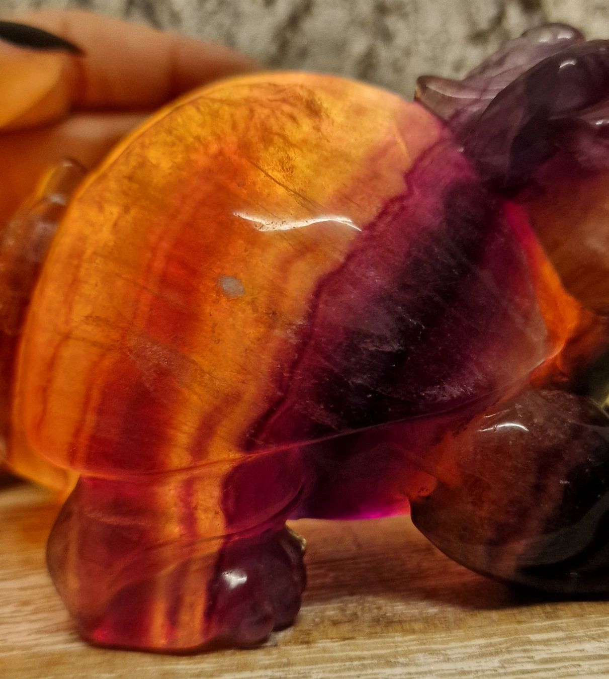 Minerali & Pietre curative: Longgui Drachenschildkröte aus Fluorit 895g – Nuovo (secondo la descrizione) da Matzingen venduto da Shay_Crystalz 3