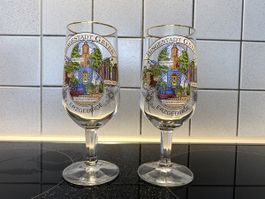 2er Set Weingläser Geyer/Erzgebirge, Sammlerstücke!