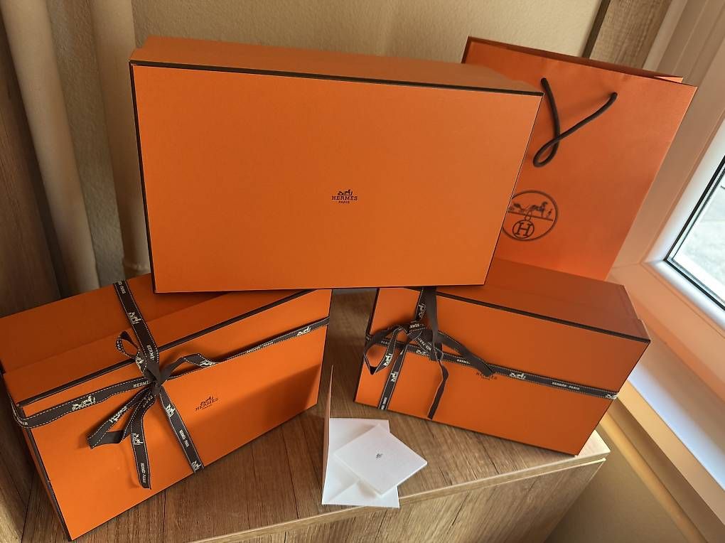 Borse: Originales Hermès Luxus-Boxen und Papiertaschen-Set – Usato da Emmetten venduto da kel_982x 2