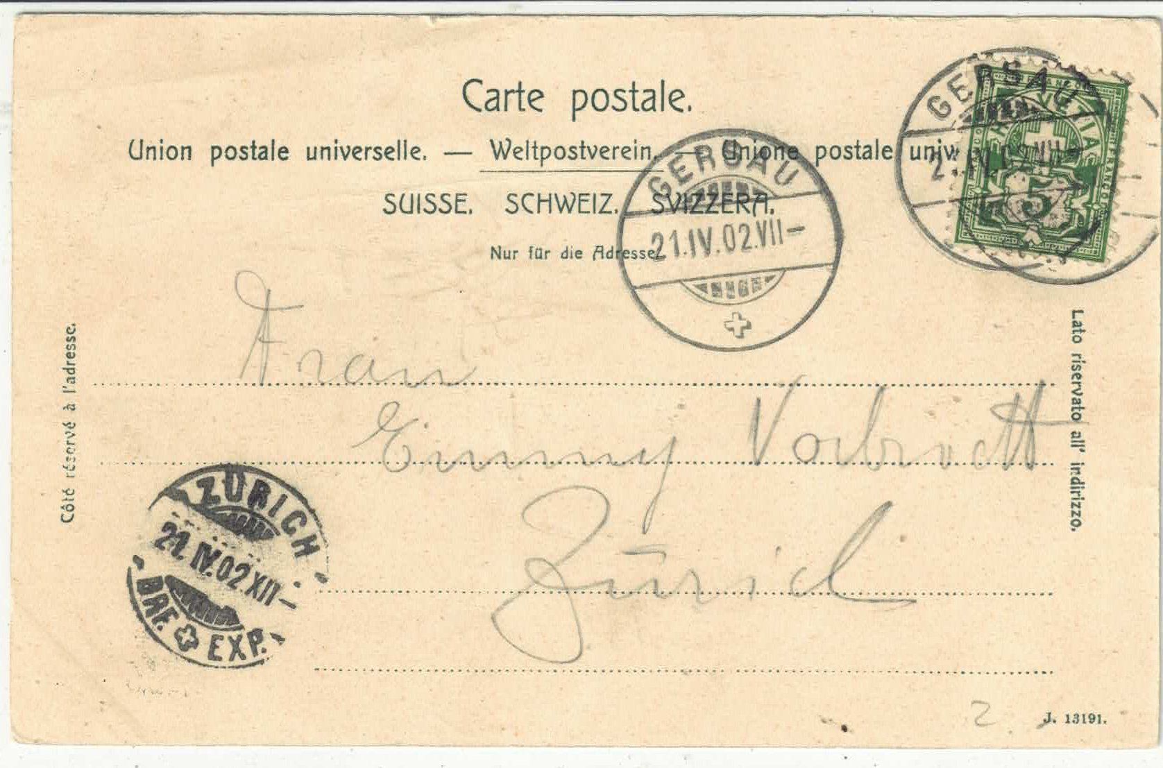 Cartoline postali: Gersau - Generalansicht - Litho – Usato da Ettingen venduto da Kartenplanet 1