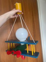 Waldi 90111 Holz  Kinderzimmerlampe Flugzeug