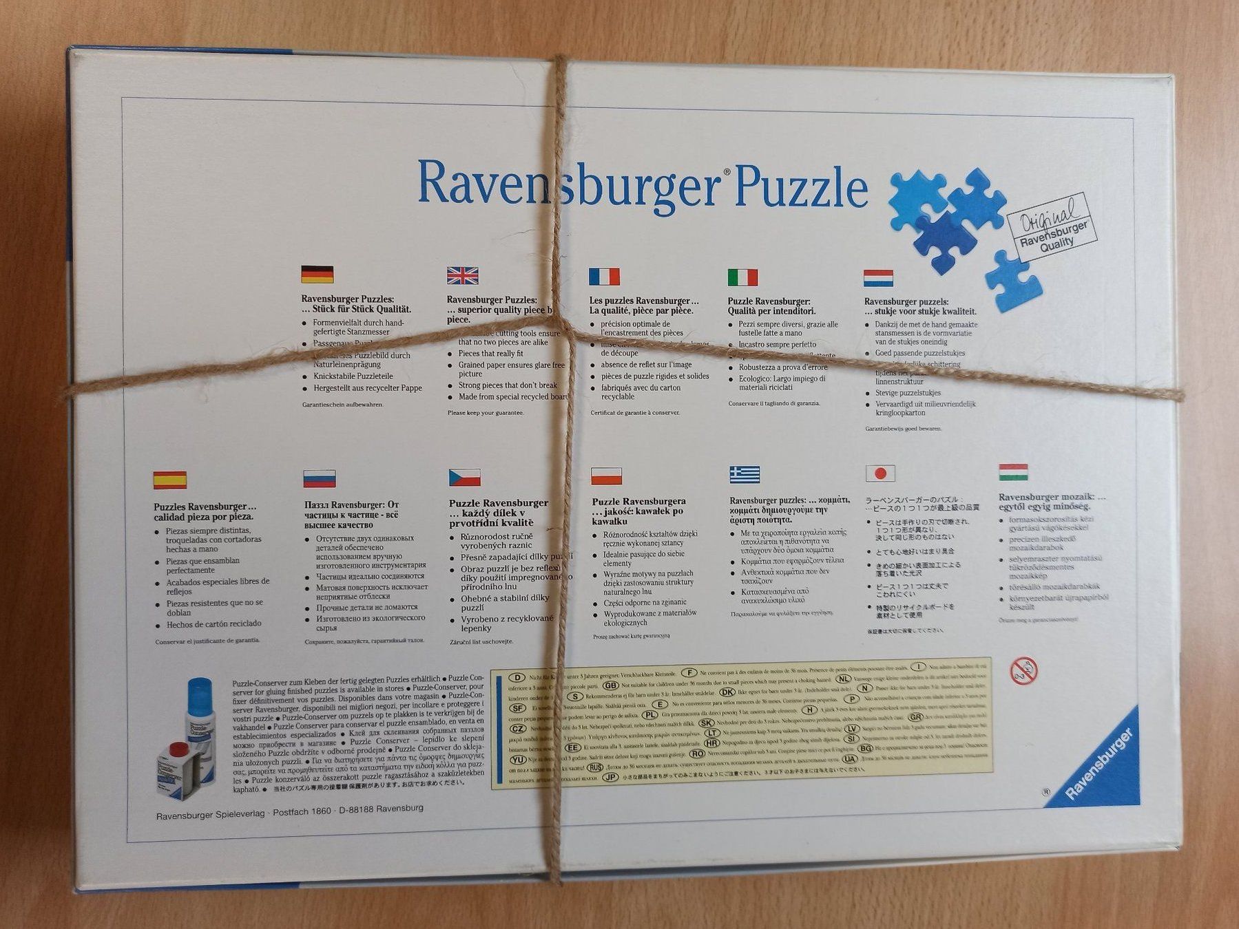Ravensburger Puzzles: Puzzle Ravensburger - 1000 pièces – Gebraucht aus Fresens von ren_vpx8 1