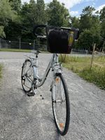 Citybike weiss mit Korb und Gepäckträger guter Zustand