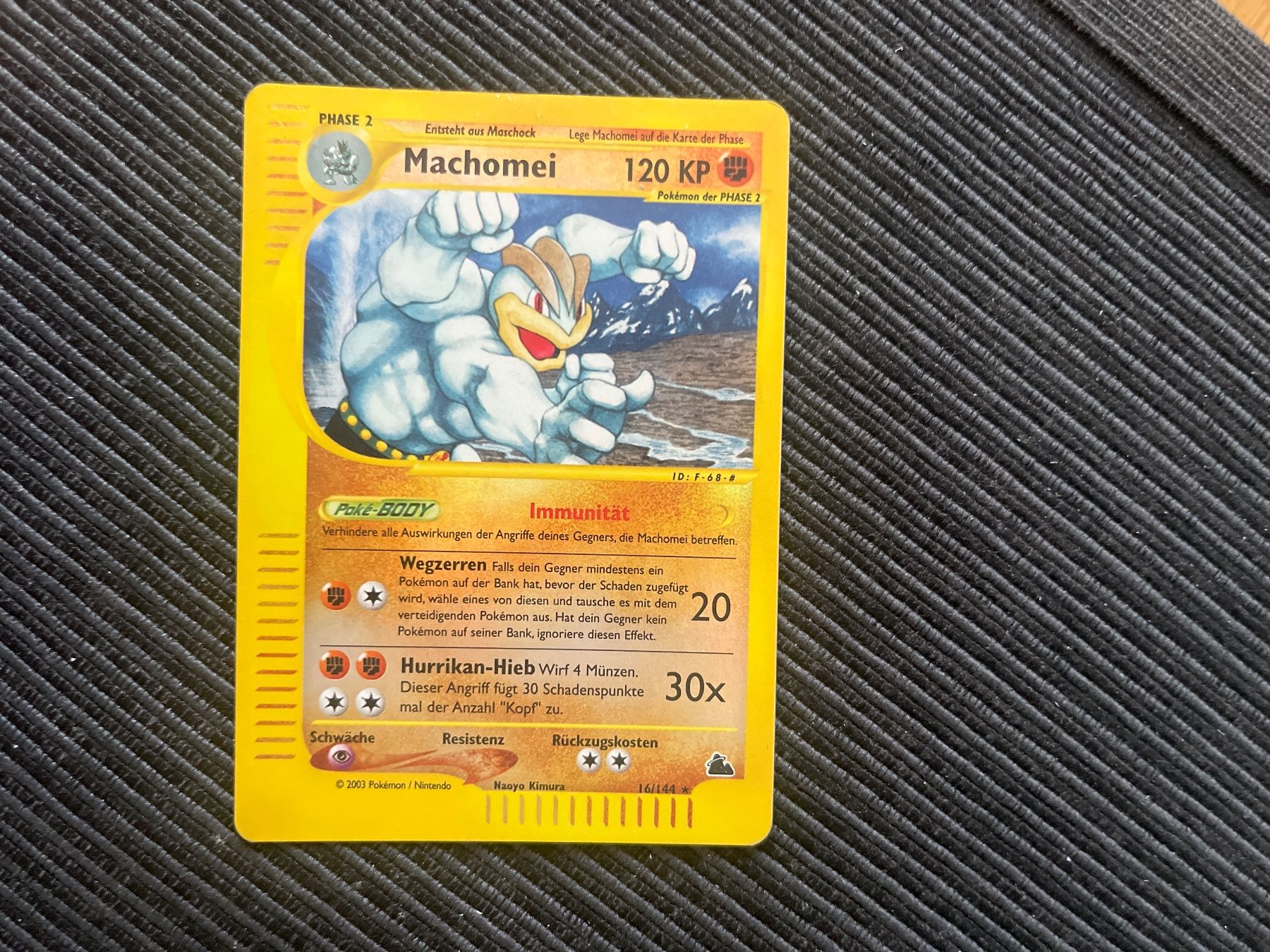 Pokémon Cartes à collectionner: Pokemon Machomei Reverse Holo 16/144 Skyridge – D'occasion à Wabern par Collectfun