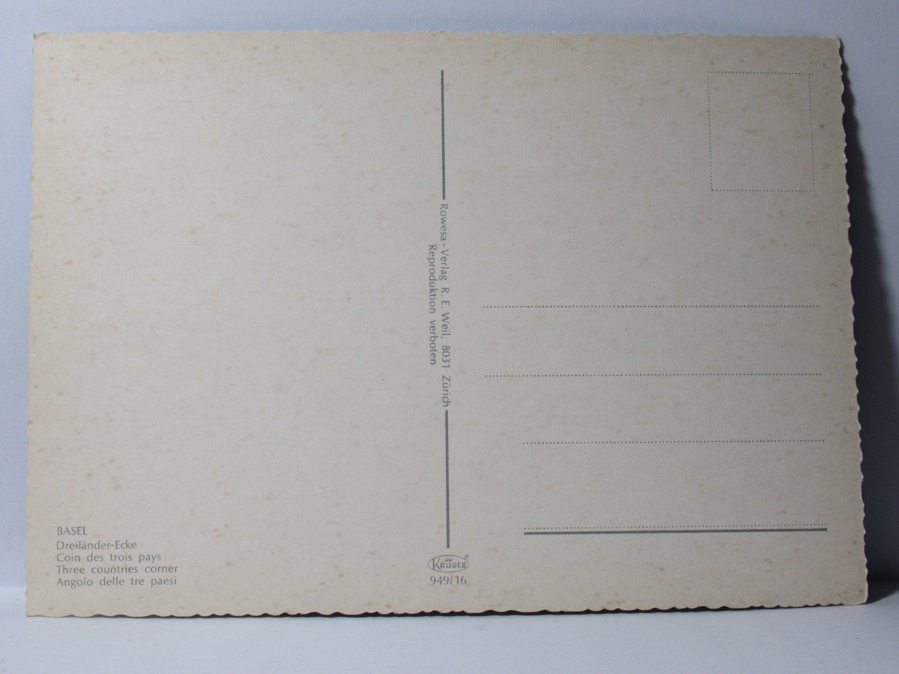 Cartoline postali: Basel  , Dreiländer - Ecke – Nuovo (secondo la descrizione) da Grenchen venduto da Bluemchen1900 1