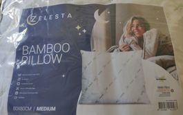 Zwei Zelesta Bambus Kissen 80x80cm Medium neu originalverpac