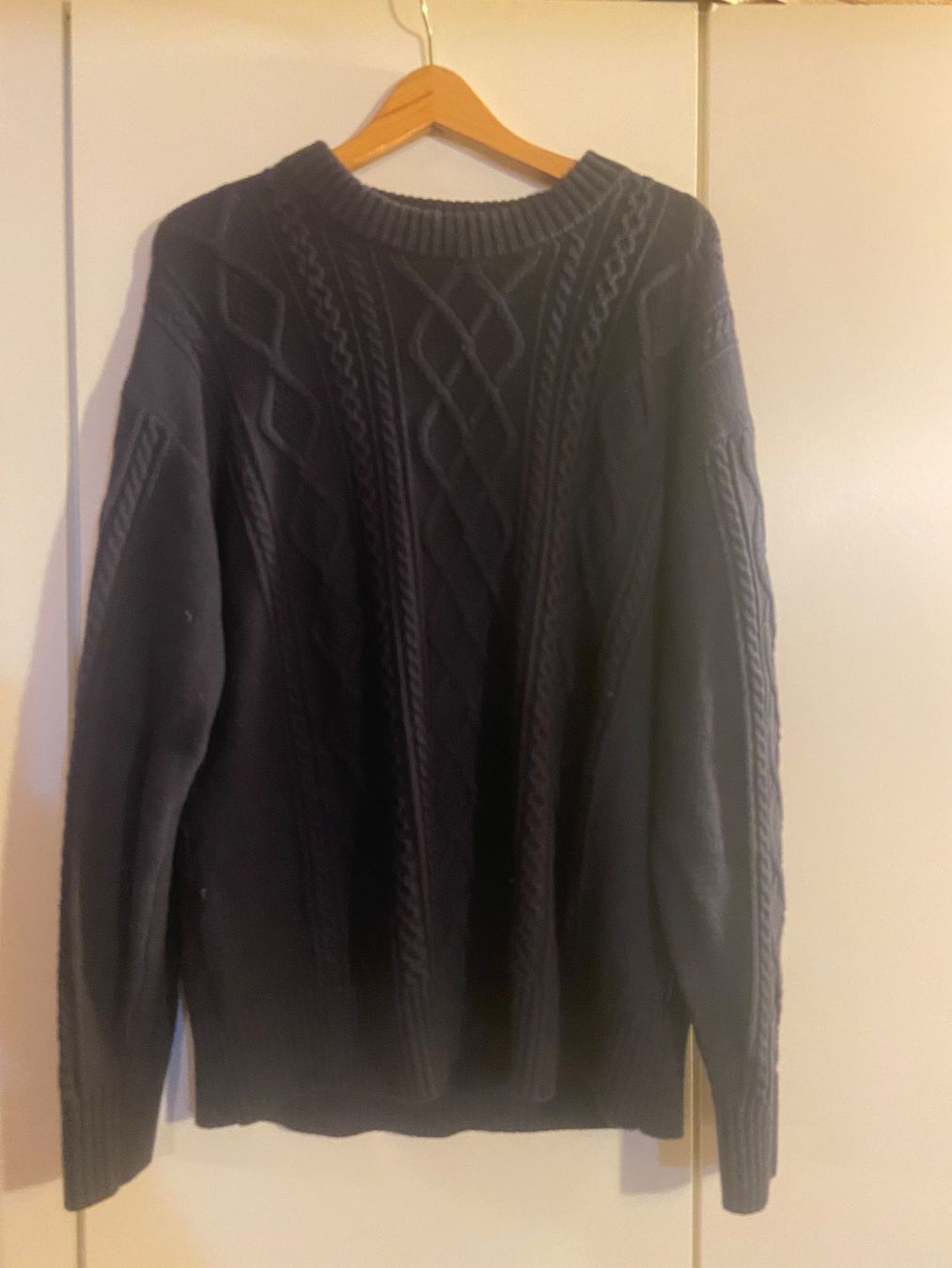 Gant Pullover & Sweatshirts: PULL GANT 100% LAINE EN MAILLE TORSADEE BLEU MARINE – Neu und originalverpackt aus Réchy von santiwwrld_514