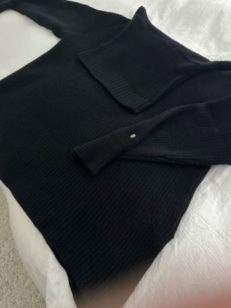 Ina Kess Pullover schwarz Merino Kaschmir Grösse M gebraucht