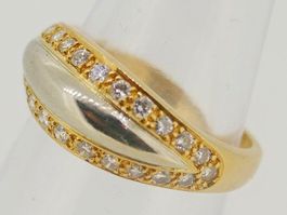 Exclusiver Brillantring Cartier 750 größe 52