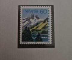 Helvetia Briefmarken mit und ohne Stempel plus Kouvert