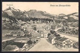 sign. Hans Pernat: Marquartstein, Ortsan