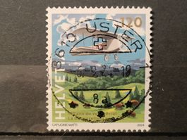 2024 Sonderflug La Caquerelle - Lausanne Vollstempel
