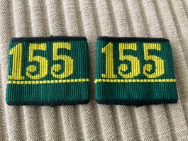 1 Paar Patten: Füs Kp I/155 (Ord. 1940) - Schweizer Armee