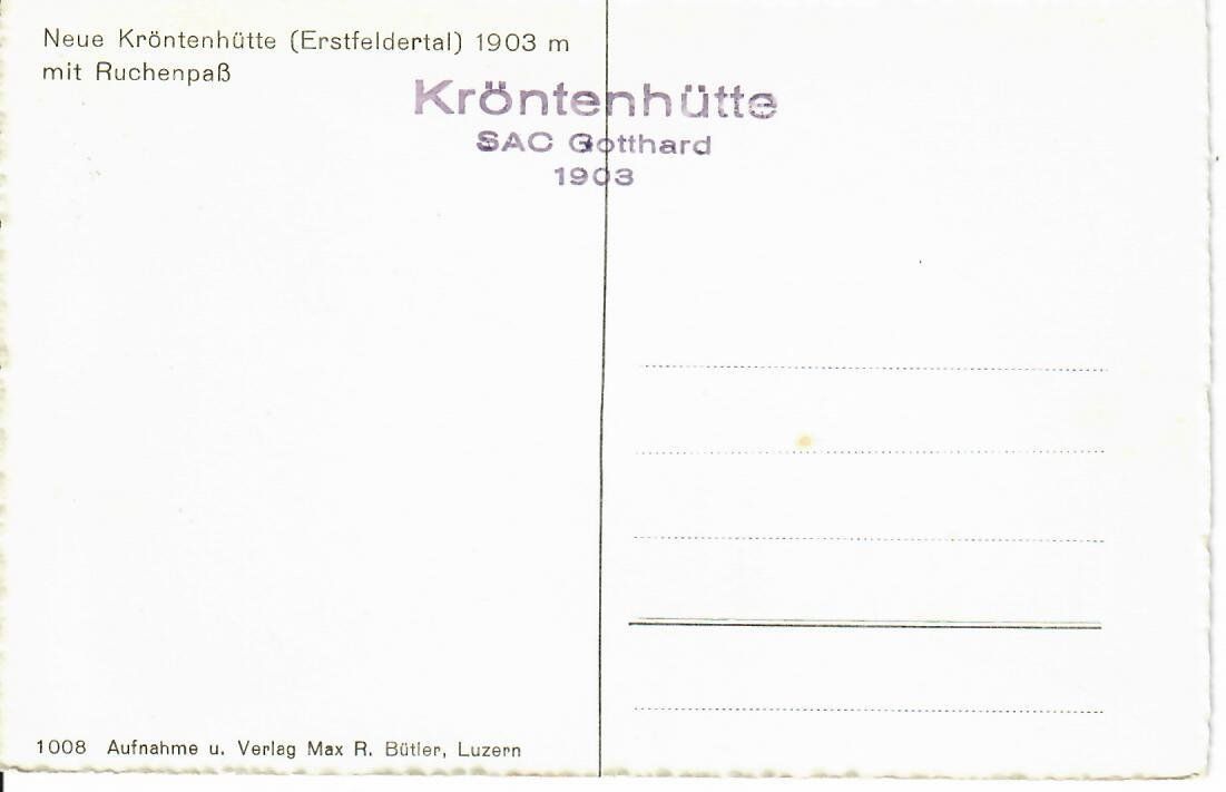Cartes postales: Kröntenhütte – D'occasion à Hochdorf par Ziegel-16 1