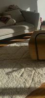 Cremefarbener Hochflor-Teppich im Berber-/Beni-Ourain-Stil m