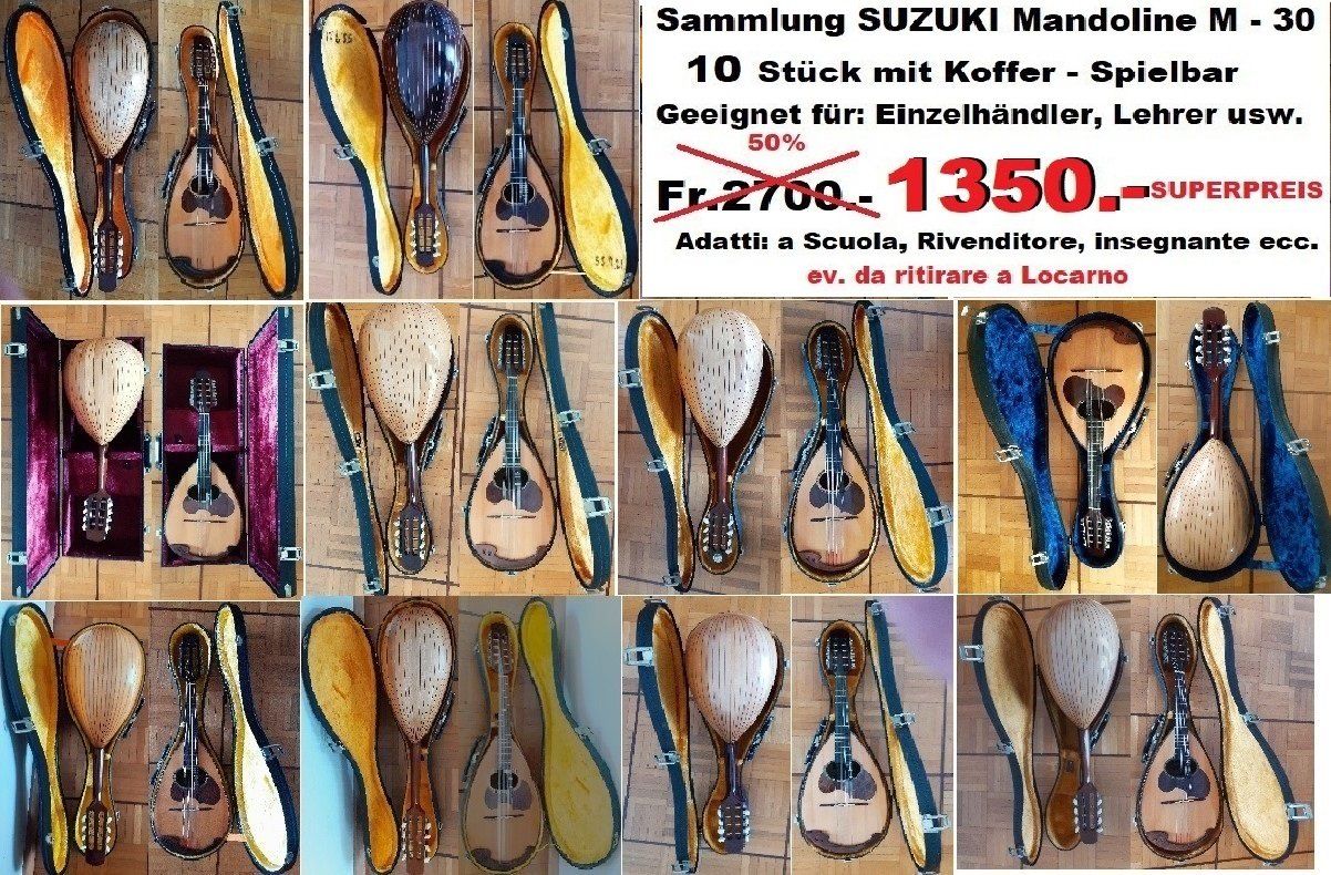 Suzuki Strumenti musicali: Mandoline SAMMLUNG 10 Stuck SUZUKI M - 30 – Usato da Locarno venduto da Antonio41
