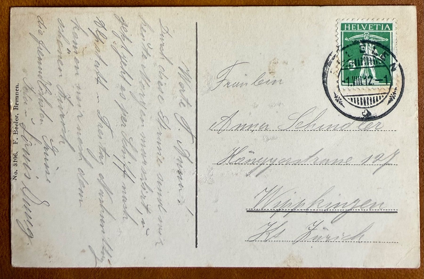 Cartoline postali: Axenstrasse - 1912 – Usato da Lutry venduto da Ediego 1