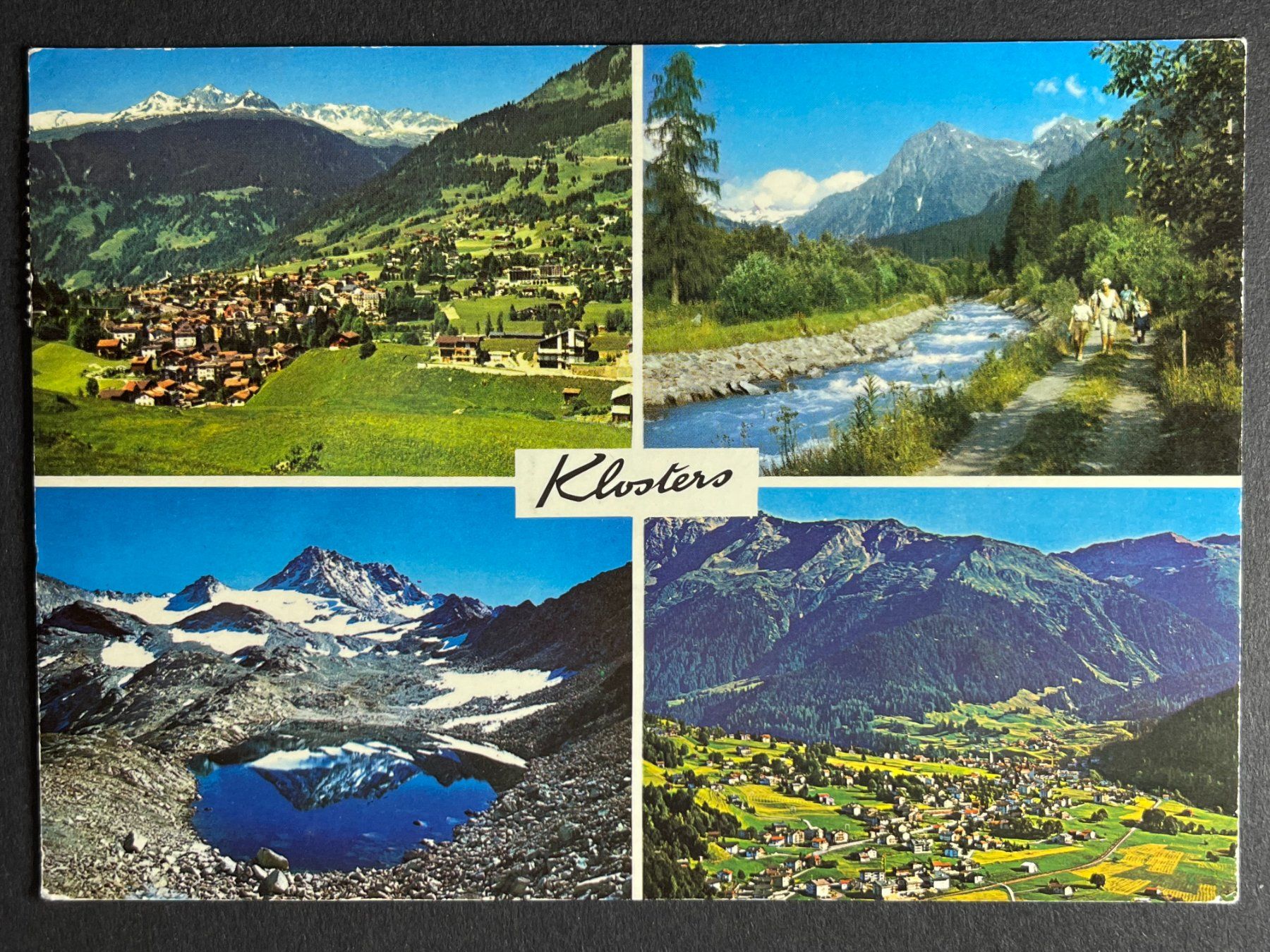 Cartoline postali: Klosters - 4 Ansichten – Usato da Steg VS venduto da danwer74