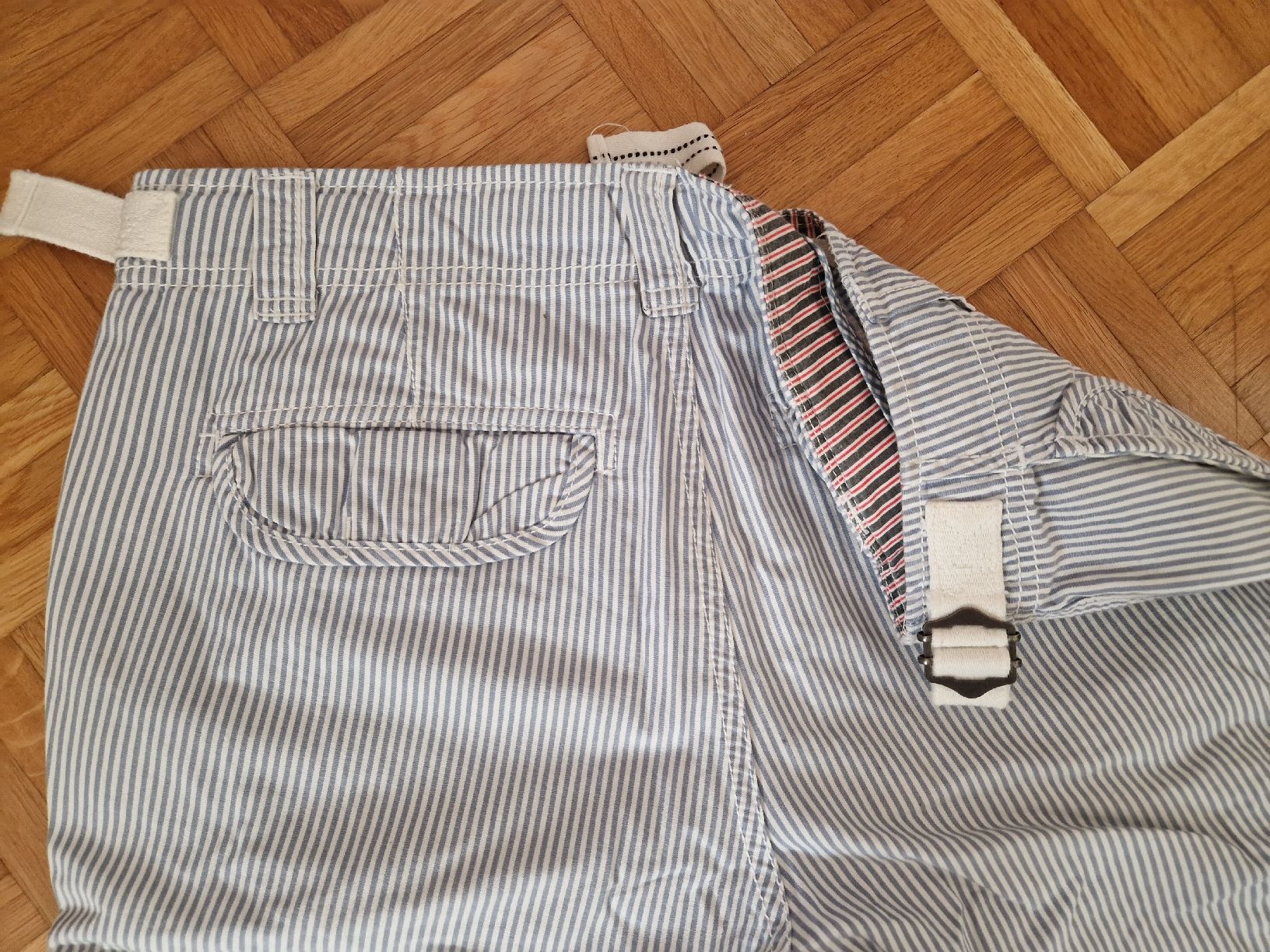 Pantaloni: Fishbone Unisex-Bermuda-Shorts, gestreift, Gr. S – Usato da Reinach BL venduto da Tinkerbelly27 5
