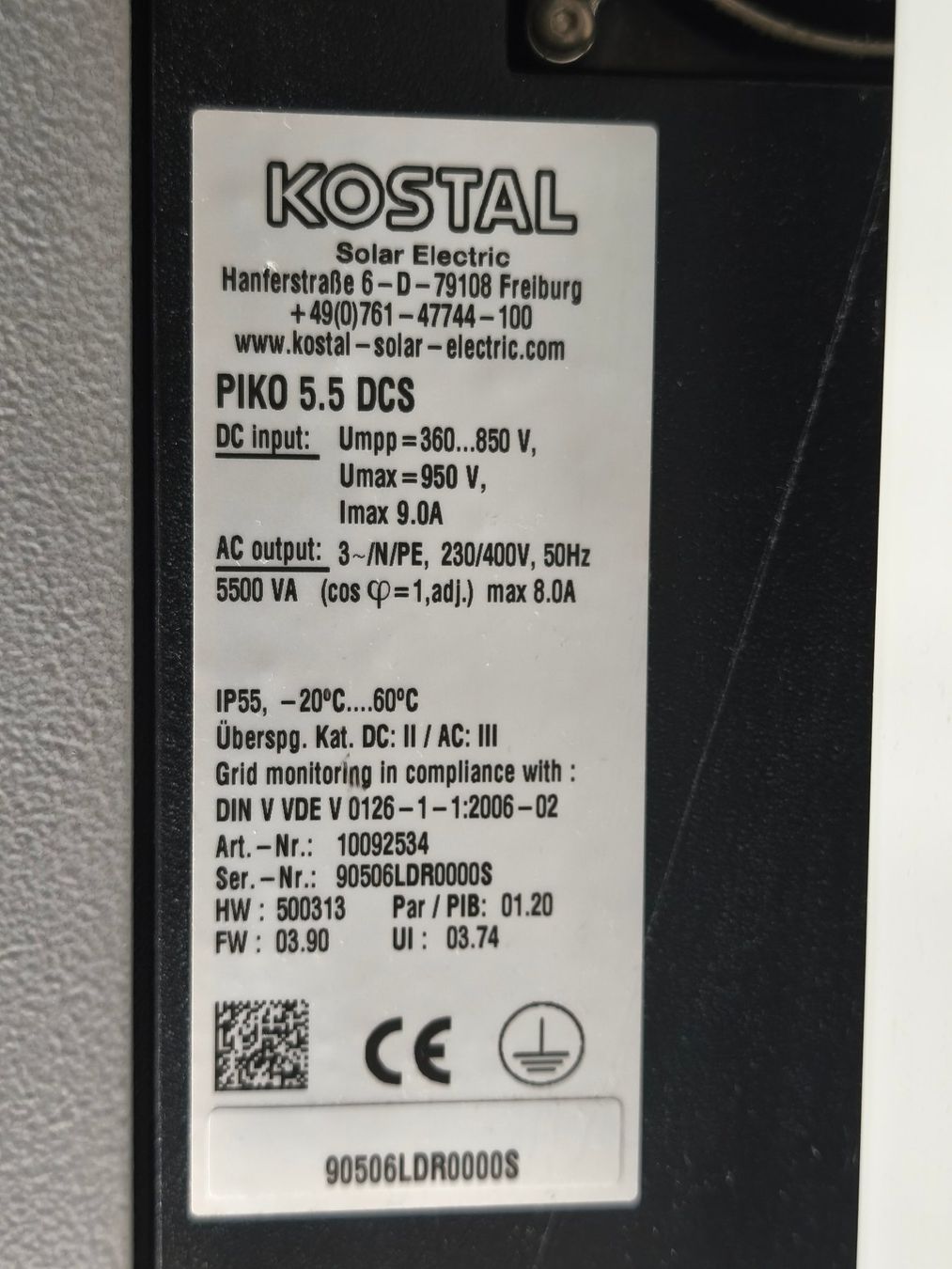 Kostal Inverter: Wechselrichter Kostal Piko 5.5 DCS – Usato da Jegenstorf venduto da Juchlistock 3
