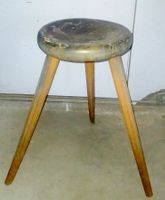 antiker Industrie Hocker H: 63cm