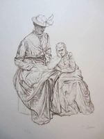 Paul Bodmer LITHOGRAPHIE SIGNIERT NUMMERIERT