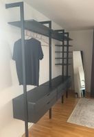 Offener Kleiderschrank von Pfister, Aluminium Schwarz
