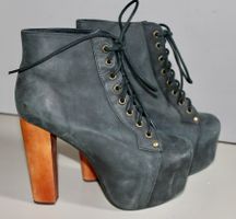 Neuwertige Stiefeletten mit Plateausohle, Grösse 37