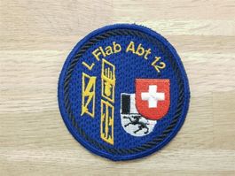 Badge L Flab Abt 12 schwarz