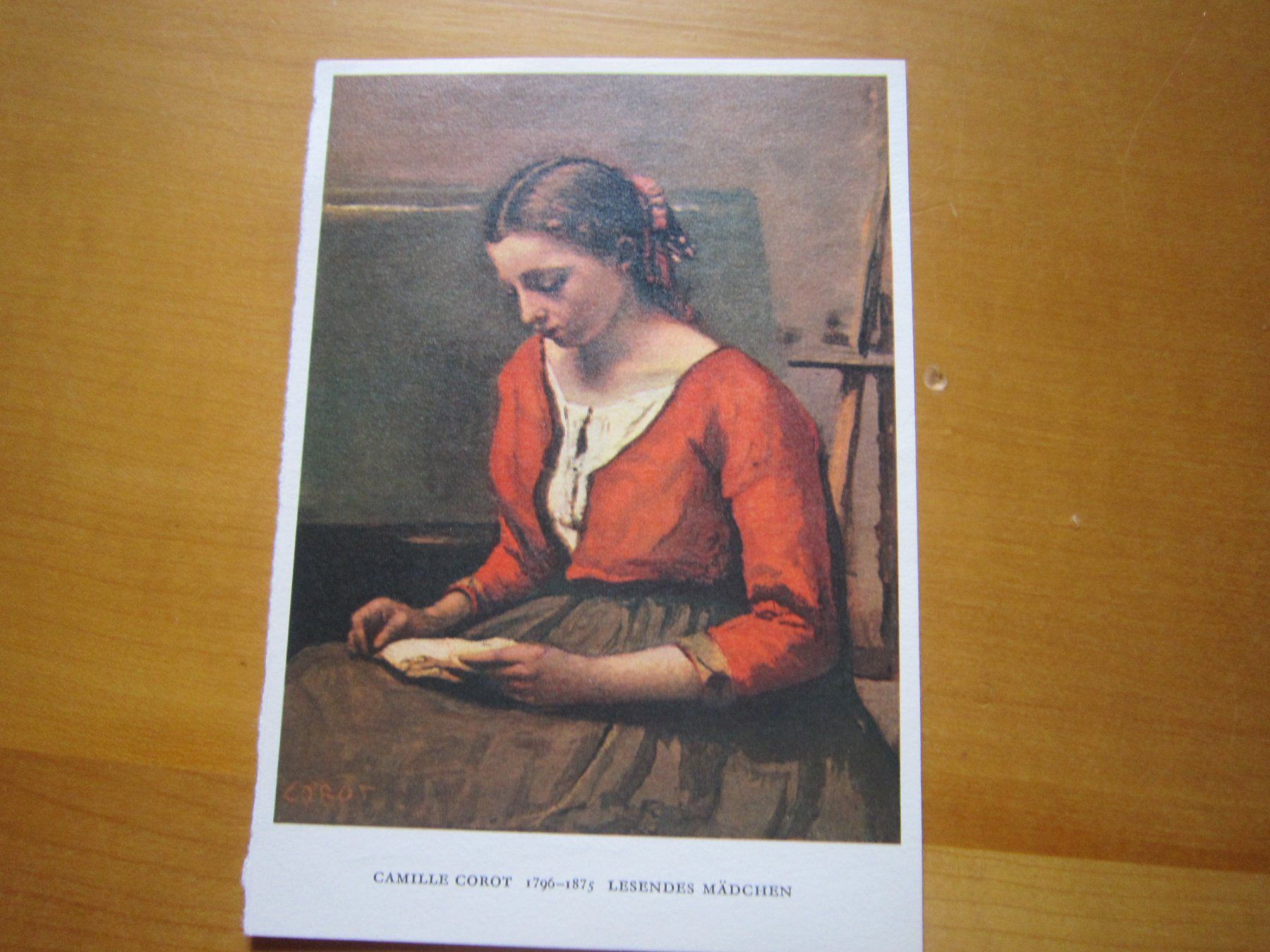 Ansichtskarten: No 17 Postkarte Lesendes Mädchen – Gebraucht aus Gordola von Polentaefung